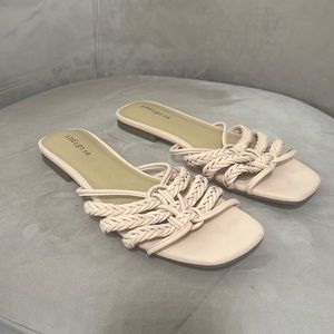 Indigo rd slides new without box textile man made upper